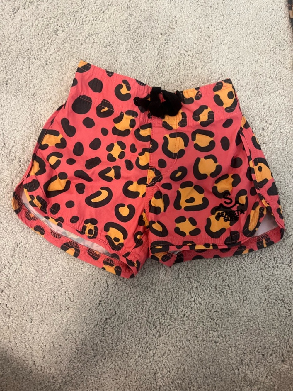 Seaesta Surf Pink Leopard Print Swim/Board Shorts